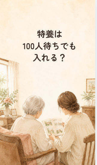 動画「特養は100人待ちでも入れる？」の1枚目の画像